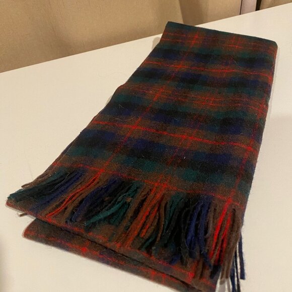 Vtg Pendleton‎ Wool Scarf MacDuff Hunting Tartan 51x12 USA Made - Picture 1 of 4